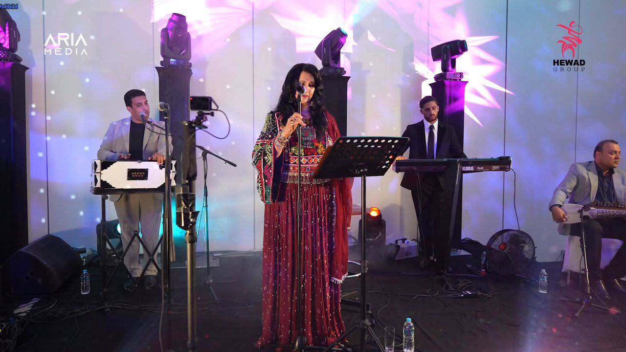 A crowd at one of the studio's concert shoots
